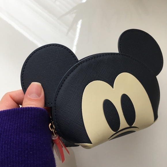 Disney Mickey Mouse Pouch Wallet Coin Purse Mini Makeup Bag - Picture 3 of 10